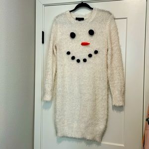 Snowman ugly sweater dress